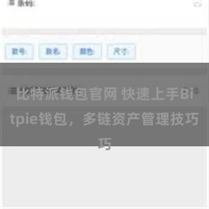 比特派钱包官网 快速上手Bitpie钱包，多链资产管理技巧