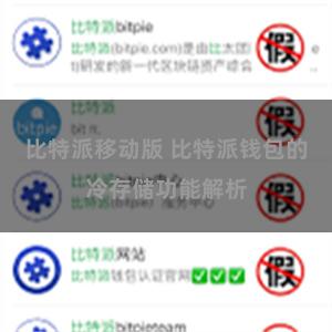 比特派移动版 比特派钱包的冷存储功能解析