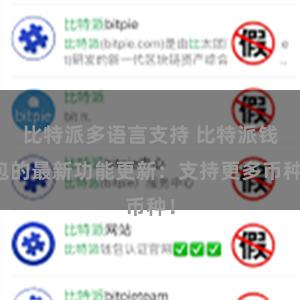 比特派多语言支持 比特派钱包的最新功能更新：支持更多币种！