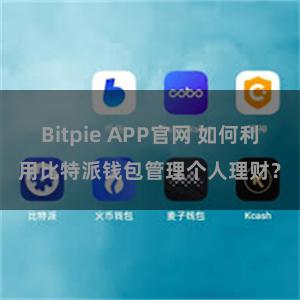 Bitpie APP官网 如何利用比特派钱包管理个人理财？