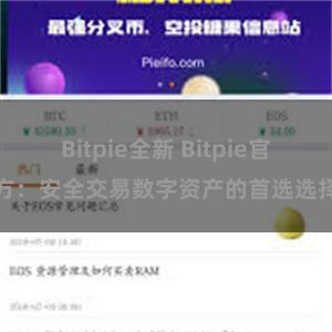 Bitpie全新 Bitpie官方：安全交易数字资产的首选选择
