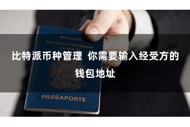 比特派币种管理  你需要输入经受方的钱包地址